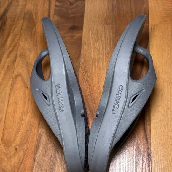 OOFOS Recovery flip flops gray M 7 - W9 - Picture 6 of 8